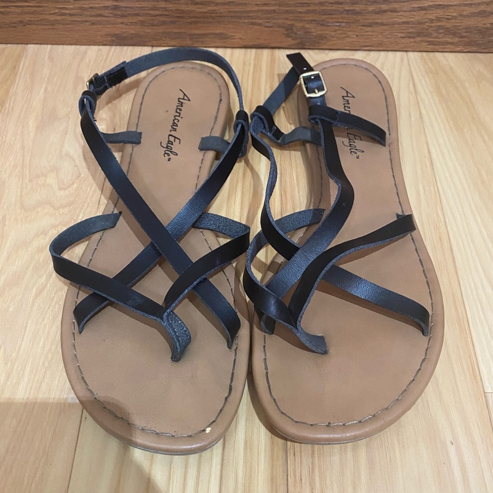 Black Strappy Sandals